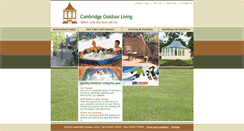Desktop Screenshot of cambridge-outdoor-living.co.uk